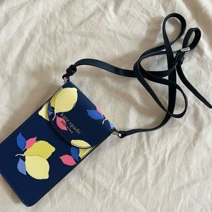 Kate Spade New York Cameron Lemon Zest Flap Phone Crossbody